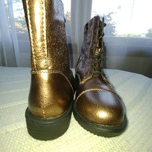 Bronze Metallic Boots.  New never worn.